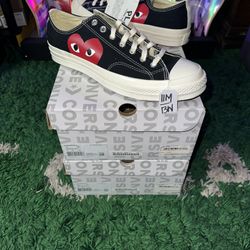 Converse x CDG Low Black Red 