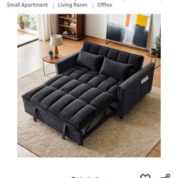 Black Velevet Sofa Bed