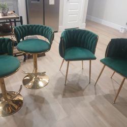 Chairs & Stool Matching Set
