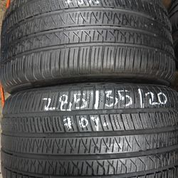 Pair Of 285/35/R20 With 70% Of Tread Or Life Pirelli P Zero All Season Hablamos Español 