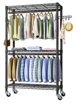 Silver Clothes Rack