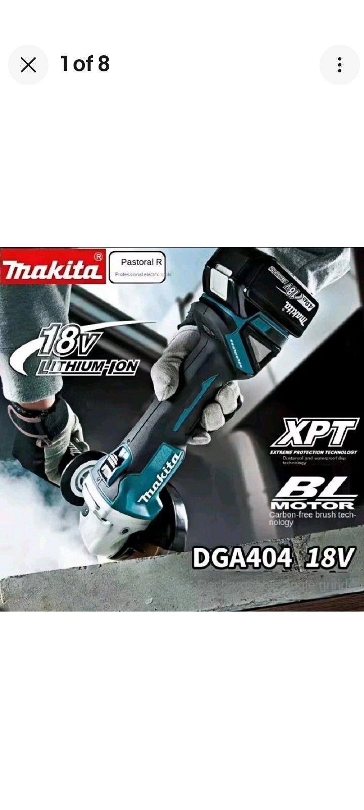 CHRISTMAS SALE Makita 18V 125mm DGA404 Brushless Lithium Electric Angle Grinder Rechargeable