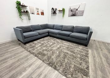 Blue Sectional Couch - Free Delivery