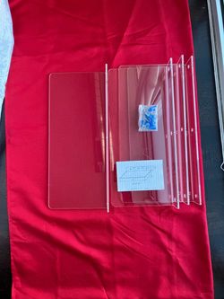 Clear Acrylic Shelves For Any Room Walls Display Shelves 21”Wx9”Dx3”H Waterproof 2 Pack Of 2  $17 Each Shelf In