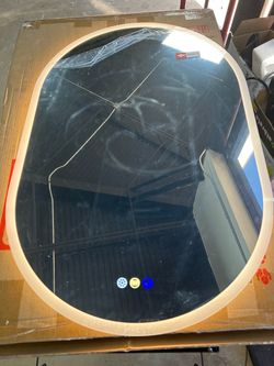 Oval LED Backlit Bathroom Mirror