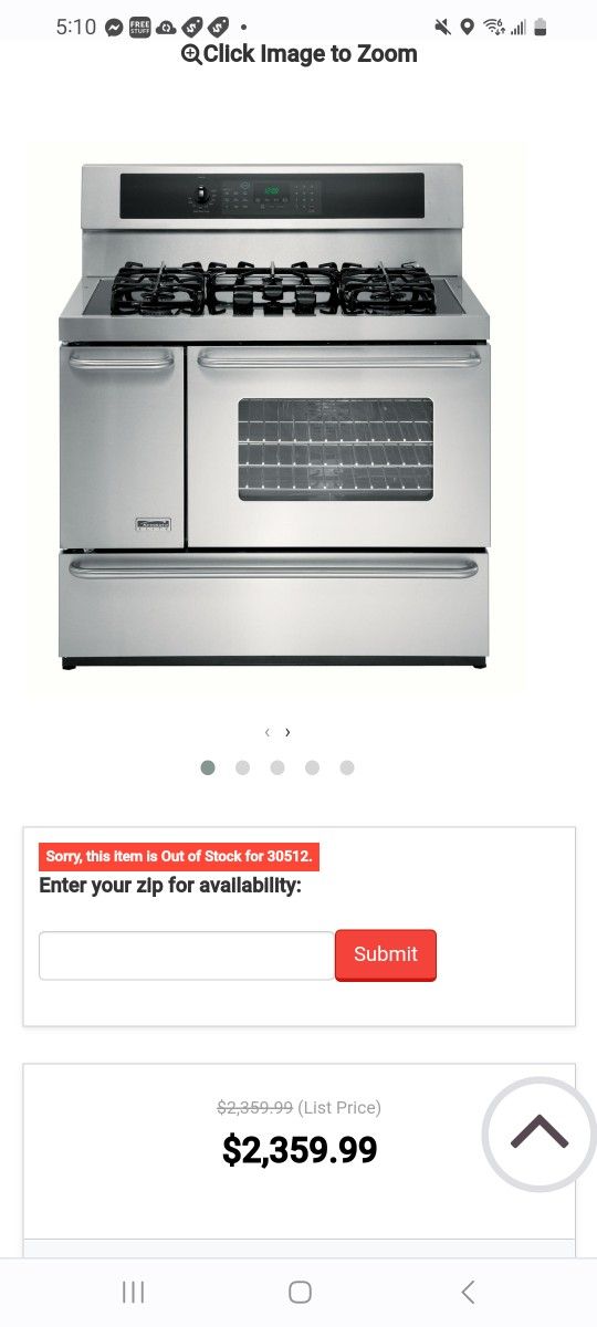 Kenmore Elite 40" DoubleOven DualFuel Range w/Convection for Sale in