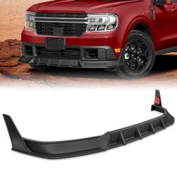 For 2022 2023 2024 Ford Maverick Pickup Black Front Bumper Lip Splitter Spoiler -(2-PU-103