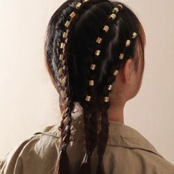 Beautiful 80 PCE Hollow Out Hair Rings