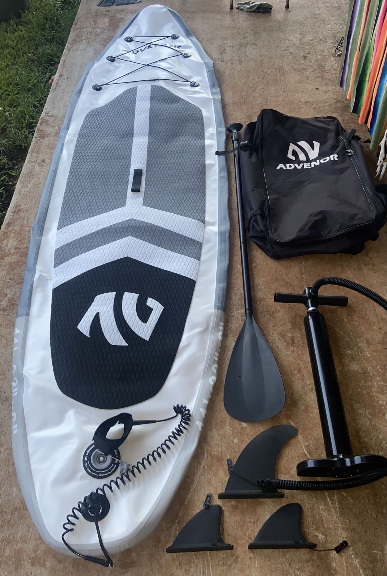 ADVENOR PADDLE BOARD 11’x33x6 EXTRA WIDE INFLATABLE STAND UP PADDLE BOARD