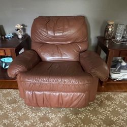 Manual Leather Recliner 
