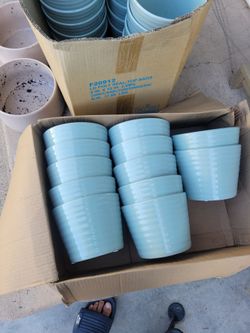 Ceramic pots 6 inch(aqua)