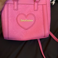 Juicy Couture Pink Mini Bag with Heart Design
