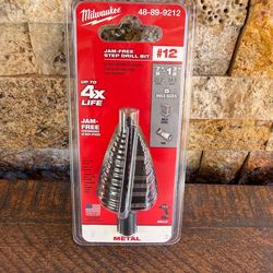 Milwaukee 48-89-9212 #12 Jam-Free Step Drill Bit
