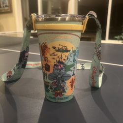 Limited Edition Disneyland Thermos Tumbler + Carrying Strap *70th Anniversary*