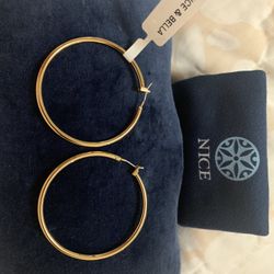 Nice And Bella Gold Hoops 