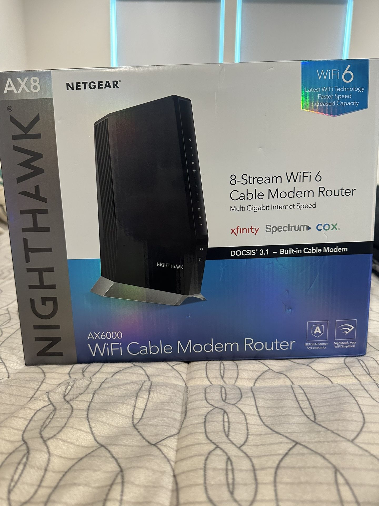Nighthawk AX8 (modem router combo)
