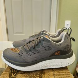 Keen Mens WK400 Walking Athletic Shoes Steel Grey/Scarlet Ibis 1027470 Size 9.5