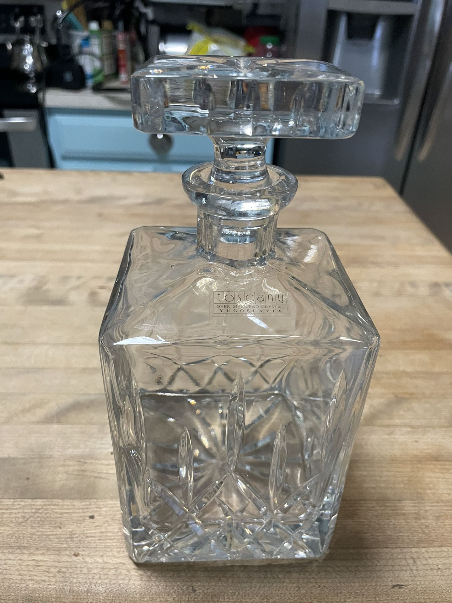 Toscany Heavy Lead Crystal Decanter