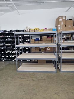 Boltless Storage Rack Shelves 72x18 Stock Supply Shelving Similar To Uline And Grainger Delivery Available