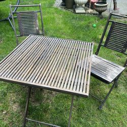 Meta Bamboo Table And Chairs Set