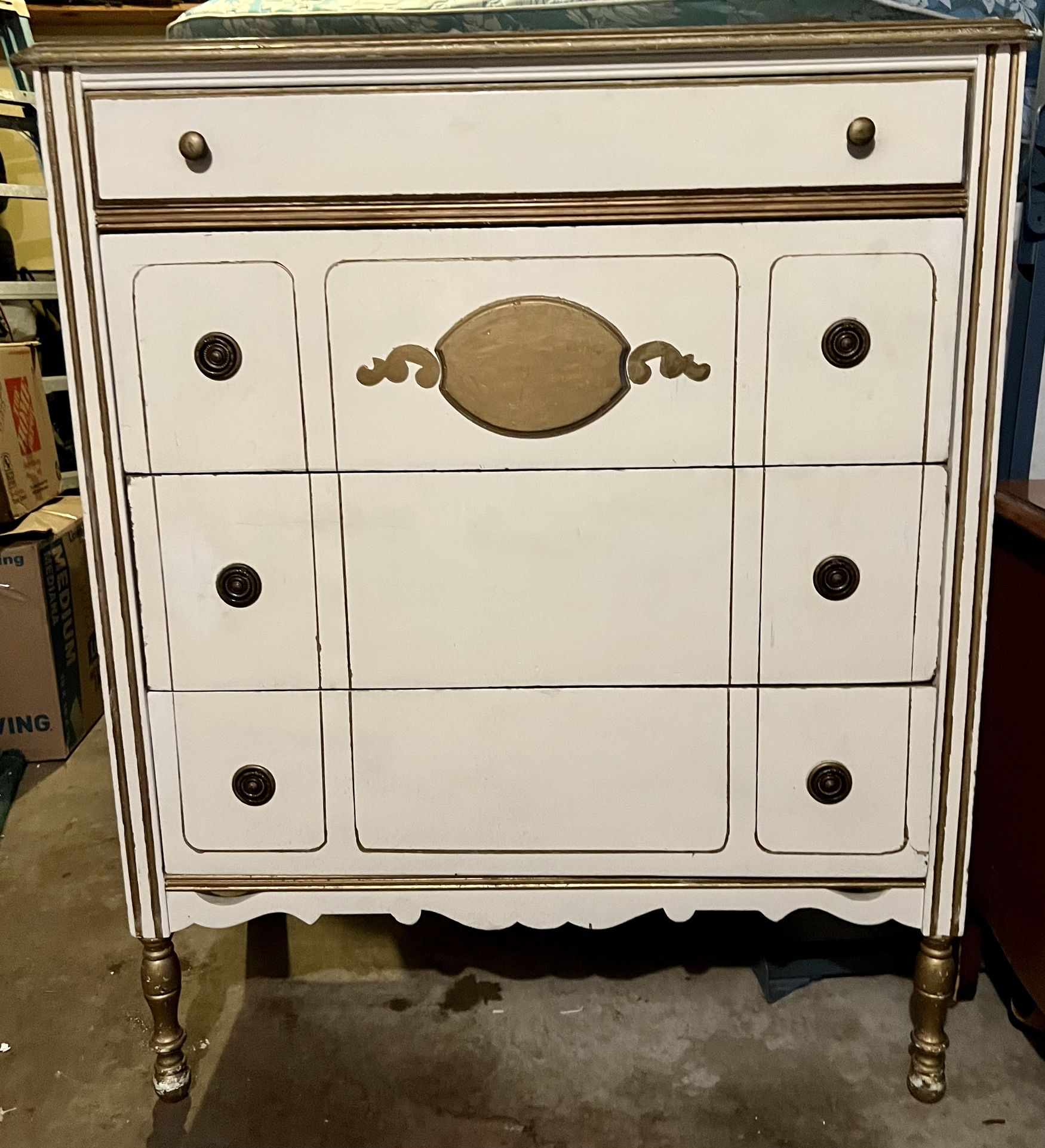 Painted Wood Dresser 