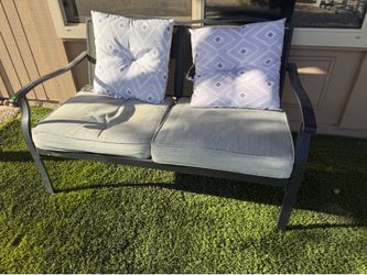 Outdoor Patio Bench w/ Cushions
