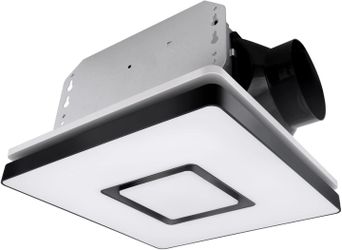 Akicon Bathroom Exhaust Fan with Light, 90 CFM, 1.5 Sones Bath Celing Fan Light