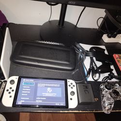Nintendo Switch Oled With Games And Accersories