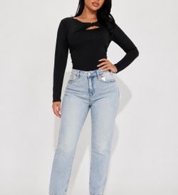 Denim straight jeans (size 11 & 15)