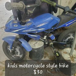 Kids Motorcycle Style Bike 