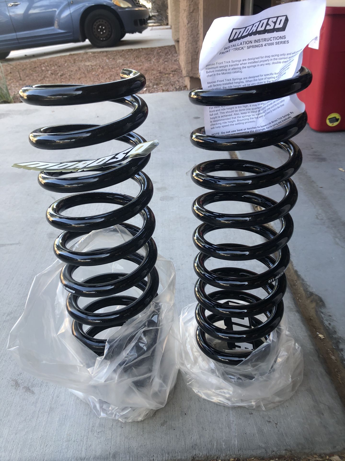 Moroso Front Trick Springs 47000 Series Brand New Never Used - Still in box. Pick up only $100