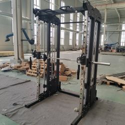 Brand New Commercial Power Rack Smith Machine With 2 165lb Weight Stacks | Multi grip Pull Up Bar | Free Install & Delivery 🚚 |