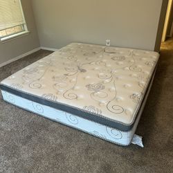 King Sized Mattress + Bed Frame