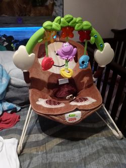 Baby Vibrating Bouncer With Toy Accessories Plays Music