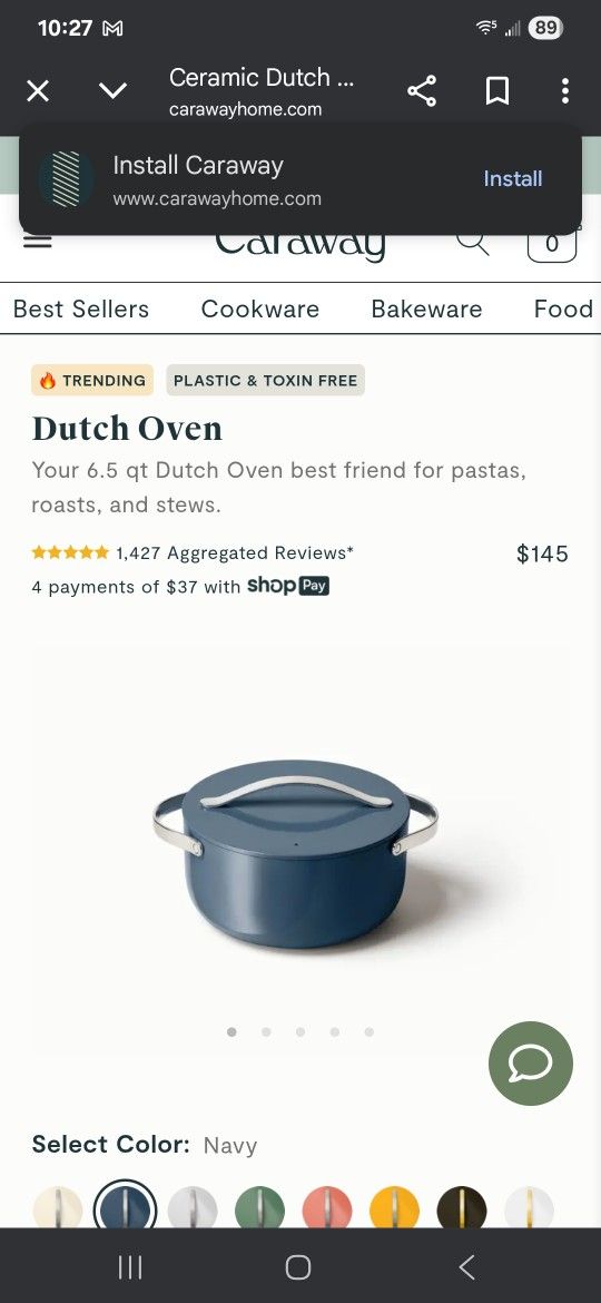 Two Caraway Dutch Ovens!