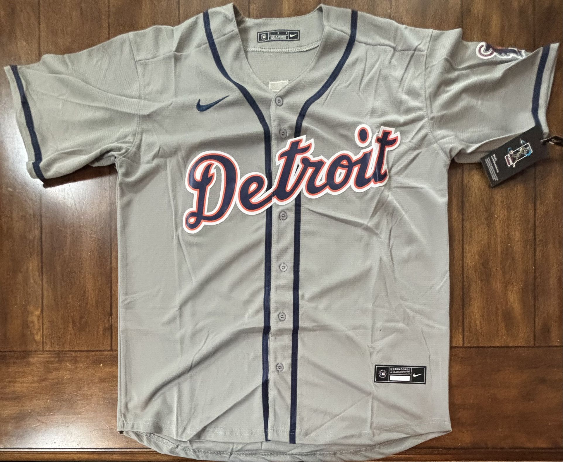Detroit Tigers Spencer Torkelson Gray Jersey Adult Large NWT