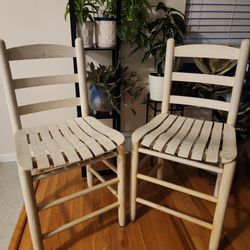 Pair of White Chairs 