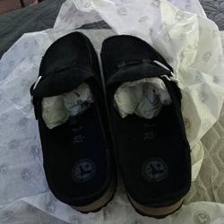 Birkenstock Women's Buckley Original Nubuck Leather Clog Size 5 Women Brand New 