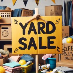 YARD SALE  on first and magill this morning at 8am
