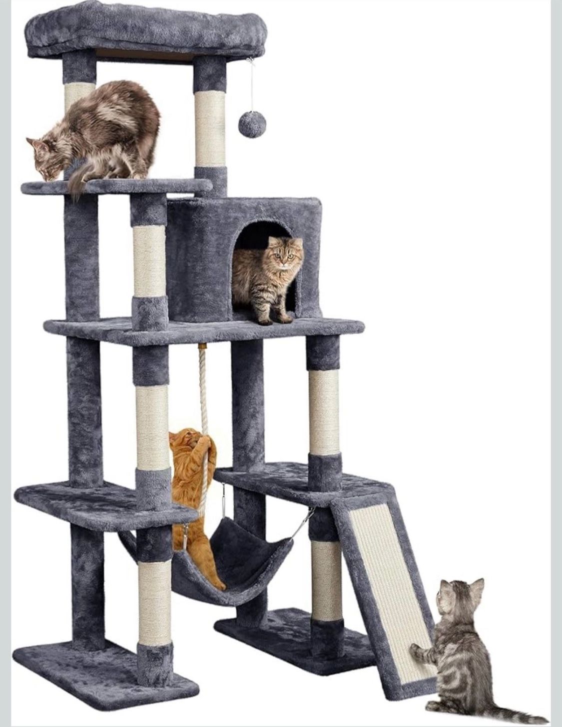 Dark Gray Cat Tree 614266