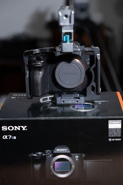 Sony A7siii Camera Body With Cage And 3 Batteries 