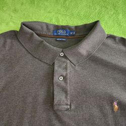 Polo Ralph Lauren Men's Pima Soft Touch Polo Shirt 3XLT Grey