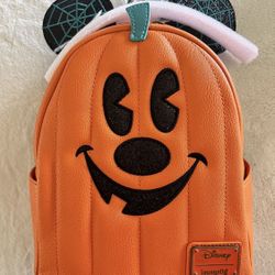 Mikey Mouse Pumpkin Loungefly Backpack 