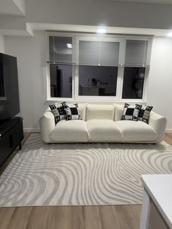 Modern white couch