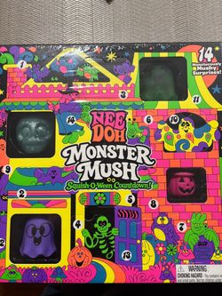 Nee Doh Monster Mush Squish-O-Ween Countdown Set SEALED