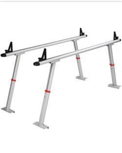 NEW IN BOX Shop VEVOR Truck Bed Rack 17 in. to 29 in. Height Ladder Rack 800 lbs. Capacity Aluminum w/8 Non-Drilling C-Clamp for Truck Kayak