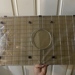 Rejilla inferior para fregadero de cocina, acero inoxidable,