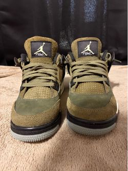 Jordan 4 olive green size 7