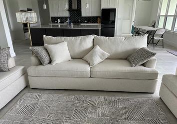 White, Black or Brown Sofa Set - Comfy & Great Quality - $0 Down - No Credit Needed - SAME DAY DELIVERY