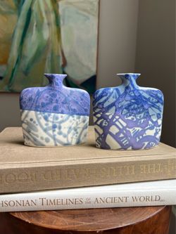 Small Handcrafted Accent Vases ( firm on price )